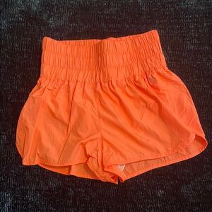 Free People Neon Orange Shorts